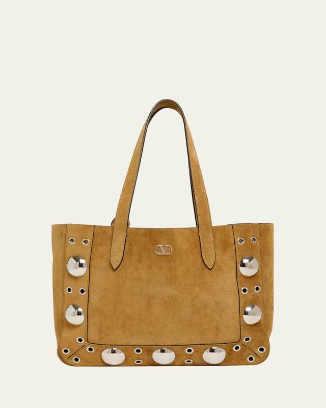 Nellcote Studded Leather Mini Tote Bag